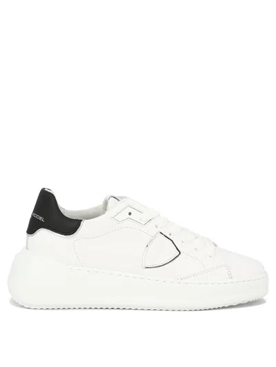 Philippe Model Paris Tres Temple White Sneakers For Women 2024 Ss Collection