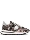 Philippe Model Tropez Haute Sneakers In Braun