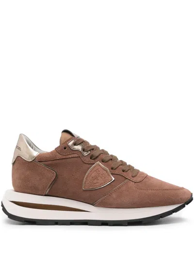 Philippe Model Tropez Haute Sneakers In Brown