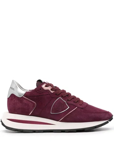 Philippe Model Paris Tropez Haute Sneakers In Red