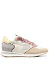 Philippe Model Tropez Low-top Leather Sneakers In Neutrals