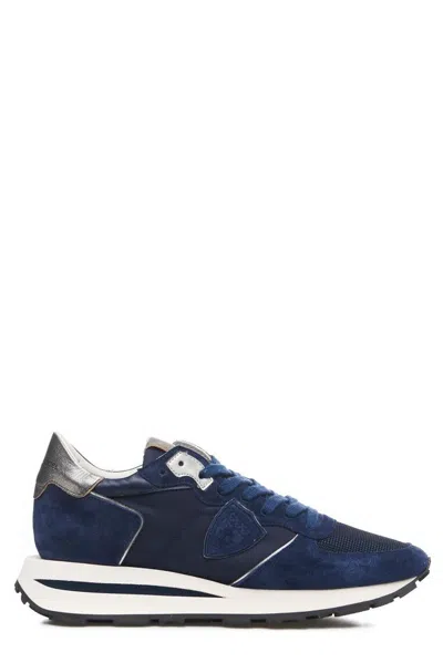 Philippe Model Paris Trpx Haute Running Sneakers In Blue