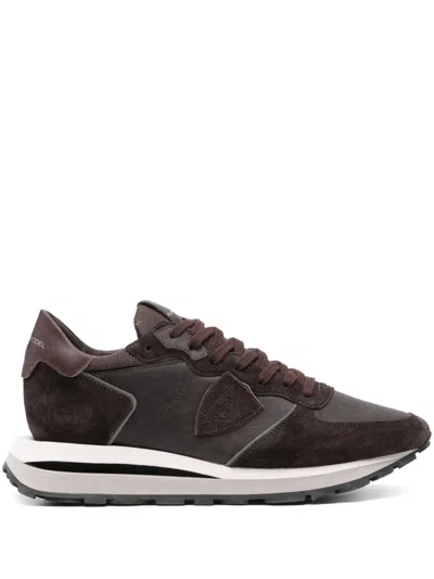 Philippe Model Trpx Haute Sneakers In Brown
