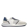 Philippe Model Paris White Blue Leather Sneakers In White