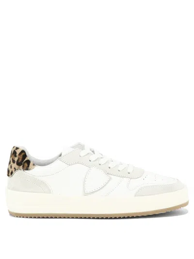 Philippe Model Paris White Leather Sneakers For Women