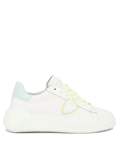 Philippe Model Paris White Leather Sneakers For Women