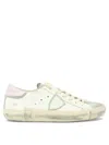 PHILIPPE MODEL PARIS WHITE LEATHER SNEAKERS FOR WOMEN