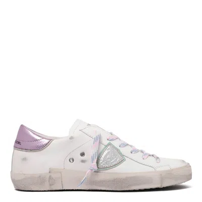 Philippe Model Paris White Pink Leather Sneaker