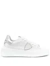 Philippe Model Tres Temple Sneakers In Bianco