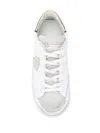Philippe Model Paris Prsx Low Sneakers In Bianco Chiari E Naturali