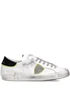 Philippe Model Paris Worn-look Low-top Sneakers In White