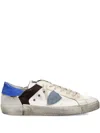 Philippe Model Patchwork Leather Low-top Sneakers In White