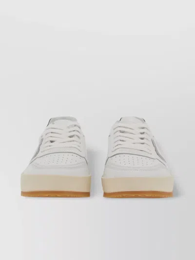 Philippe Model Perforated Detailing Sneaker With Contrast Heel