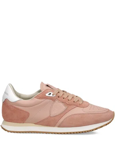 Philippe Model Perforated Low Trainers In Pink