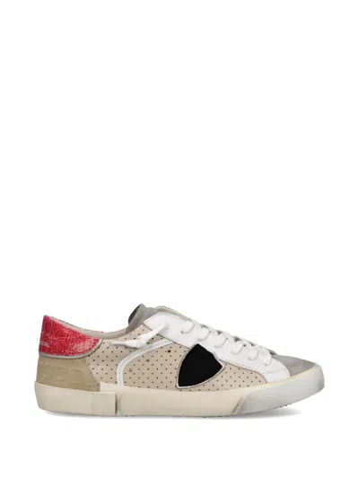Philippe Model Perforated Panelled Sneakers In Multi