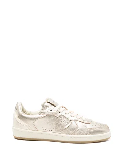 Philippe Model Pgal Lace-up Sneakers In Gold