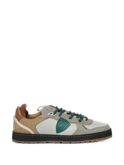 Philippe Model Pgal Leather Sneakers In Multi