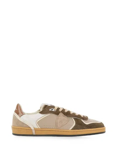 Philippe Model Pgal Logo-patch Sneakers In Neutral