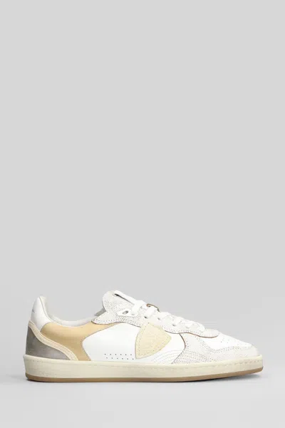 Philippe Model Pgal Low Sneakers In White Leather