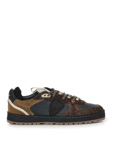 Philippe Model Pgal Trainers In Leather And Suede In Multi