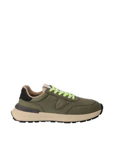 Philippe Model Sneakers Man Sneakers Green Size 9 Leather