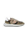 PHILIPPE MODEL PHILIPPE MODEL PHILIPPE MODEL SNEAKERS WOMAN SNEAKERS MILITARY GREEN SIZE 8 LEATHER