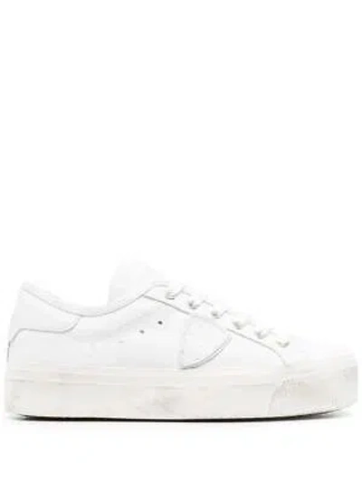 Pre-owned Philippe Model Phld Woman Veau_blanc Sneaker 100% Original In White
