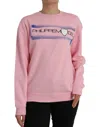 Philippe Model Pink Printed Long Sleeves Pullover Sweater