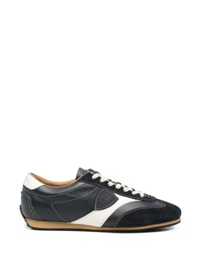 Philippe Model Planche Logo-patch Panelled Sneakers In Black