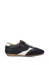 Philippe Model Suede Panel Low-top Sneakers In Yellow