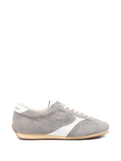 Philippe Model Planche Suede-panelled Sneakers In Gray