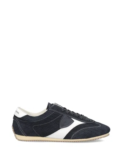 Philippe Model Planche Woven Panelled Sneakers In Blue