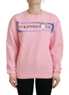 Philippe Model Pink Printed Long Sleeves Pullover Sweater In Pink