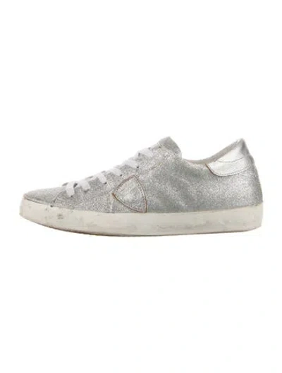 Pre-owned Philippe Model Printed Sneakers In Brown