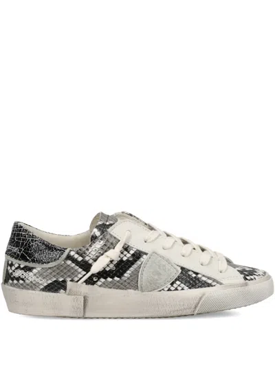 Philippe Model Prsx Animal-print Sneakers In Multi