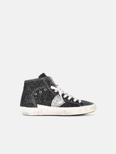 Philippe Model 'prsx' Black Suede Blend Sneakers