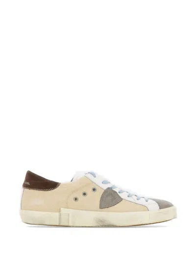 Philippe Model Prsx Canvas Sneakers In Neutral