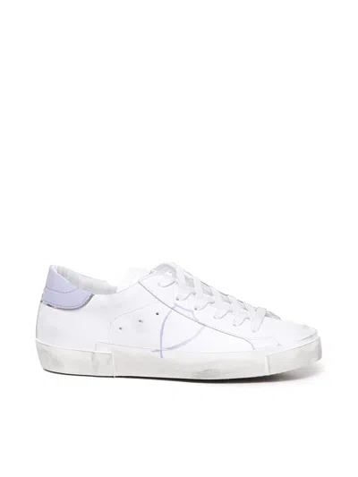 Philippe Model Prsx Casual Leather Sneaker In White