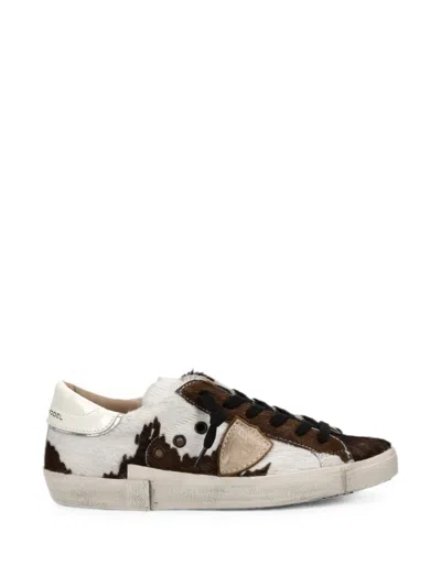 Philippe Model Lace Up Low Top Sneakers Rubber Sole In Multi