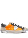 Philippe Model Prsx Distressed-effect Sneakers In 橘色