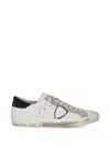 Philippe Model Low Paris Sneakers Black Heel Tab In White