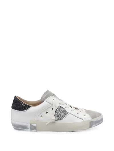 Philippe Model Prsx Glitter-detail Sneakers In Multi