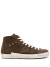 Philippe Model Prsx Hi-top Sneakers In Brown