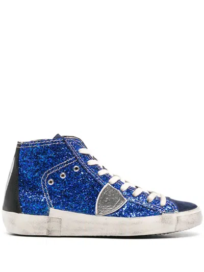 Philippe Model Prsx High Sneakers In Blue