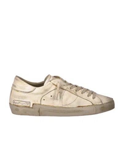 Philippe Model Prsx Lace-up Casual Shoes In Nude