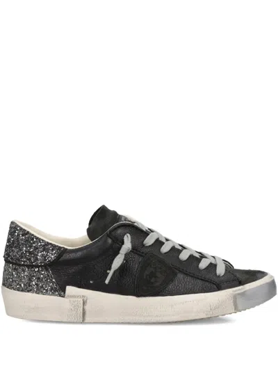 Philippe Model Prsx Lace-up Sneakers In Black