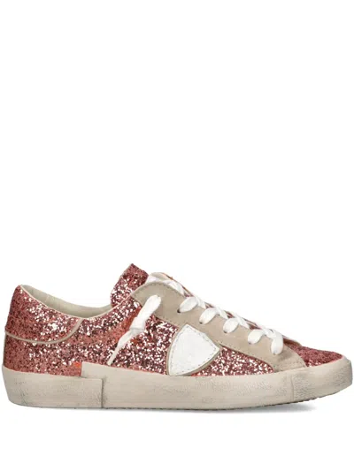 Philippe Model Prsx Lace-up Sneakers In Pink