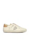 Philippe Model Sneakers Prsx Low Man Veau Cerf Lait Mud In Neutral