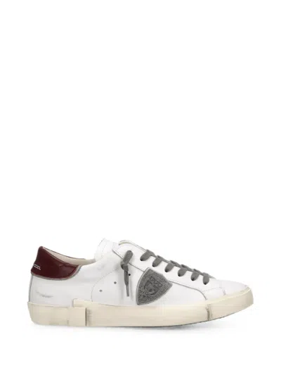 Philippe Model Prsx Low Top Man Sneakers Rubber Sole In Black