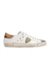Philippe Model Man Sneakers Grey Size 7 Leather In White
